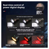 Linterna power bank con zoom telescópico y pantalla digital de batería — imagen 7 de 8