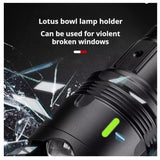 Linterna power bank con zoom telescópico y pantalla digital de batería — imagen 4 de 8