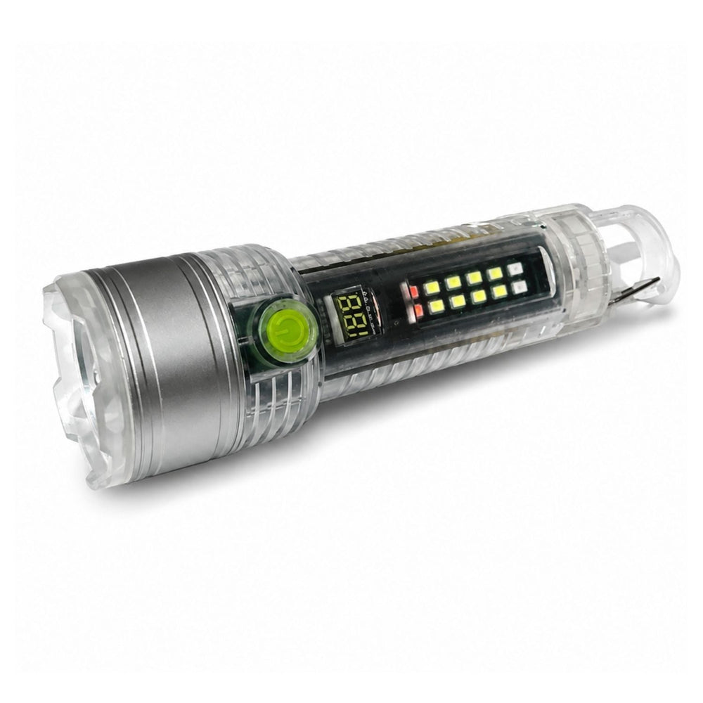 Lámpara LED XPE con luz UV, efecto patrulla y gancho mosquetón