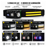 Lámpara minera LED con sensor de movimiento y pantalla digital de batería — imagen 6 de 7