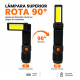 Lámpara LED COB giratoria 90° con indicador de batería en 4 niveles — imagen 2 de 4