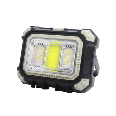 Reflector LED solar 3 en 1 con kit de herramientas y power bank