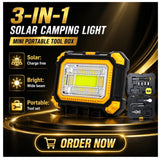 Reflector LED solar 3 en 1 con kit de herramientas y power bank — imagen 6 de 8