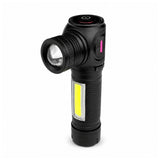 Lámpara mini LED con COB lateral, clip magnético y batería 18650 — imagen 1 de 6