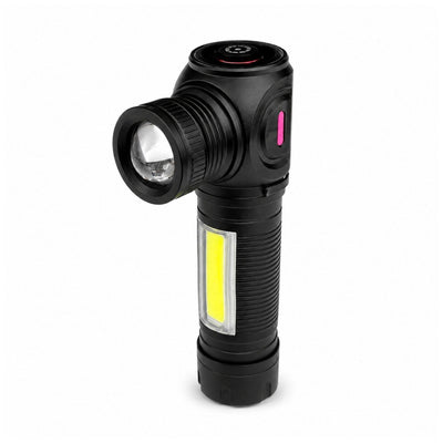 Lámpara mini LED con COB lateral, clip magnético y batería 18650