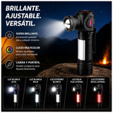 Lámpara mini LED con COB lateral, clip magnético y batería 18650 — imagen 4 de 6