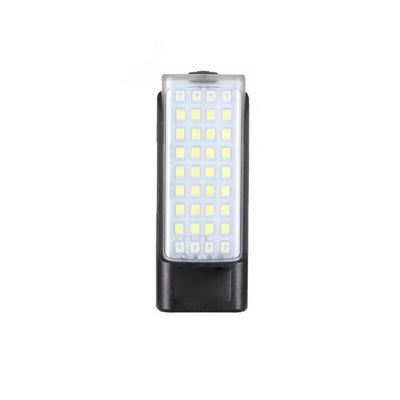 Lámpara LED portátil recargable con clip, imán y 5 modos de luz