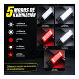 Lámpara LED portátil recargable con clip, imán y 5 modos de luz — imagen 3 de 5