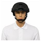 Casco táctico tipo FAST de oreja recortada con rieles laterales, modelo PJ549 — imagen 1 de 5