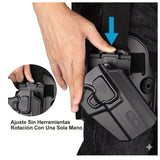 Funda muslera táctica de polímero ABS con rotación de 360 grados — imagen 4 de 6