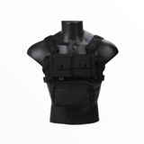 Chaleco táctico de combate tipo chest rig en color negro — imagen 4 de 4