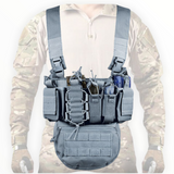 Chaleco táctico multifuncional negro para airsoft y uso militar — imagen 5 de 5