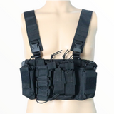 Chaleco táctico multifuncional negro para airsoft y uso militar — imagen 2 de 5