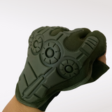 Guantes de medio dedo para ciclismo y motociclismo en verde camuflaje — imagen 2 de 4