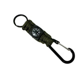 Llavero paracord táctico con destapador, brújula y mosquetón — imagen 4 de 4