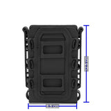 Pouch porta cargador de plástico rígido en negro verde y caqui — imagen 2 de 5