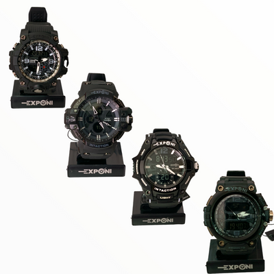 Reloj deportivo digital con pantalla impermeable para uso diario