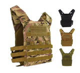 Chaleco porta placas sencillo en negro con velcro y sistema MOLLE — imagen 3 de 5
