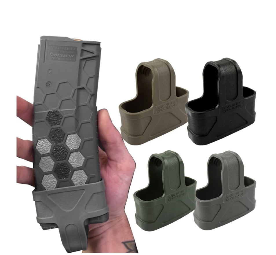 Soporte de cinturón táctico con lazo de goma para cargador 5.56