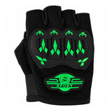 Guantes de moto de medio dedo con palma acolchada antideslizante — imagen 2 de 6