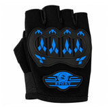 Guantes de moto de medio dedo con palma acolchada antideslizante — imagen 4 de 6