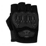 Guantes de moto de medio dedo con palma acolchada antideslizante — imagen 5 de 6
