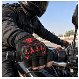Guantes de moto de medio dedo con palma acolchada antideslizante — imagen 6 de 6
