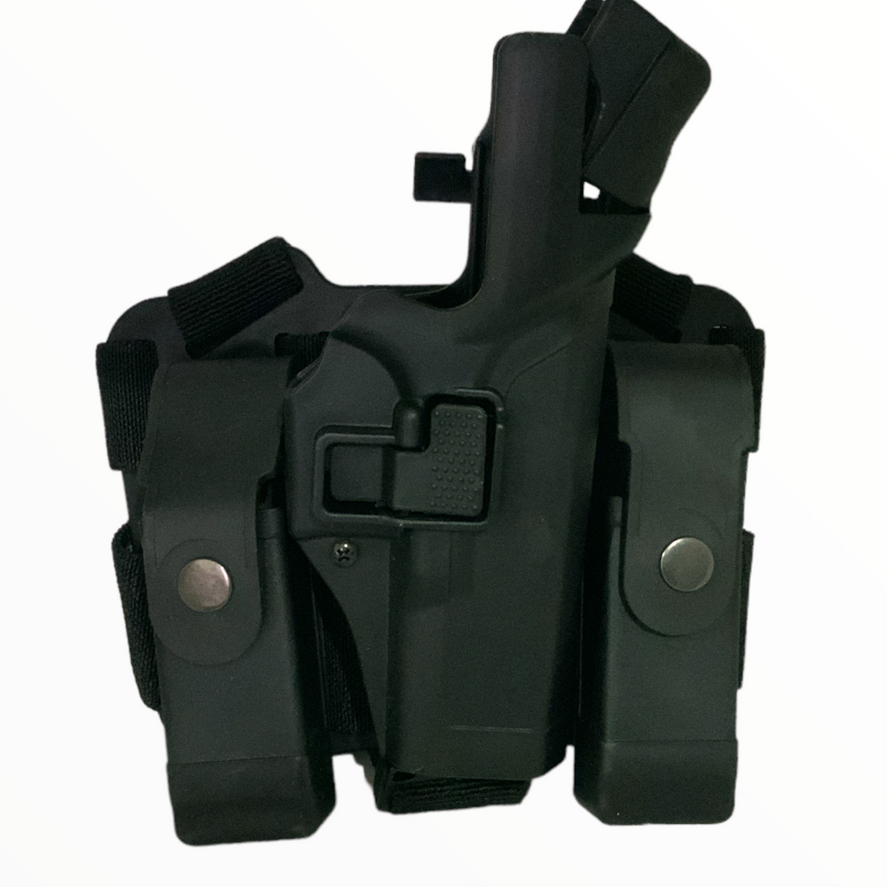 Funda piernera táctica con porta cargadores para Glock o Beretta