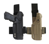 Pistolera piernera negra con doble bloqueo compatible con Glock 17 18 19 20 — imagen 1 de 3