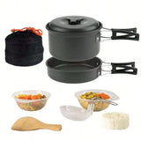Set de cocina portátil de 7 piezas para acampar — imagen 1 de 3