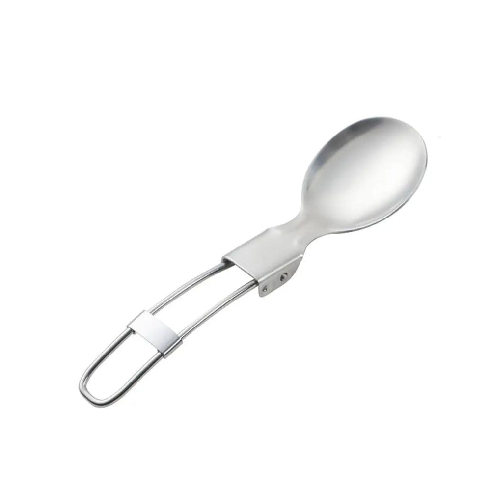 Cuchara plegable compacta para camping y senderismo