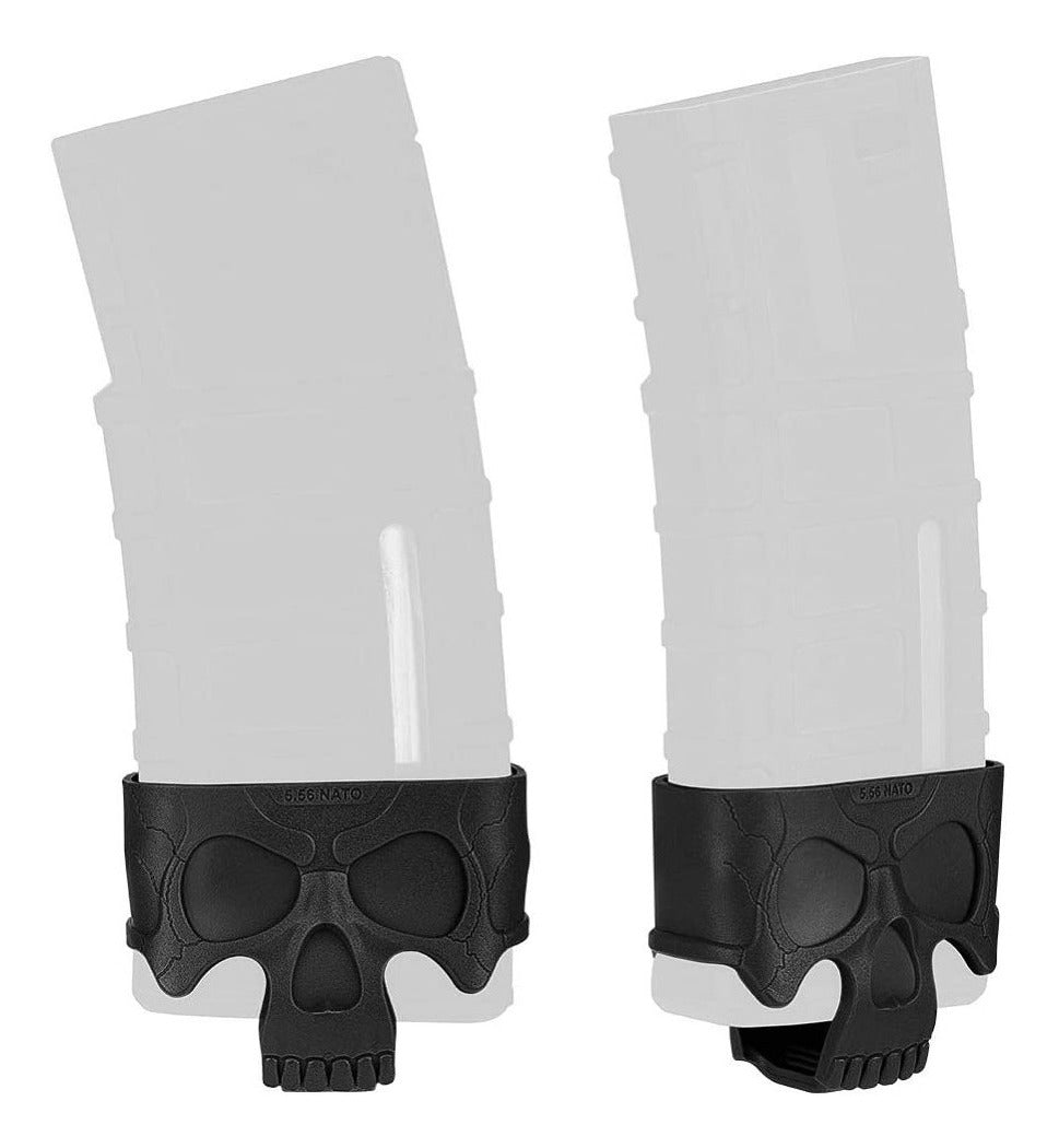Mag assist calibre 5.56 con diseño de calavera en varios colores