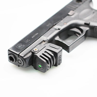 Puntero láser recargable por USB montado en pistola tipo Glock