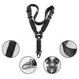 Correa táctica de paracord 550 con anclaje metálico para supervivencia — imagen 2 de 4