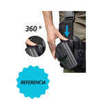 Funda holster muslera negra ajustable con sistema de liberación rápida — imagen 4 de 5