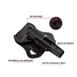 Holster táctico universal con riel giratorio 360 grados — imagen 3 de 5