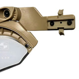 Visor balístico de policarbonato para casco táctico, montaje en riel lateral — imagen 4 de 5