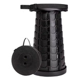 Taburete retráctil telescópico negro, ajustable de 6 a 44 cm de altura — imagen 1 de 5