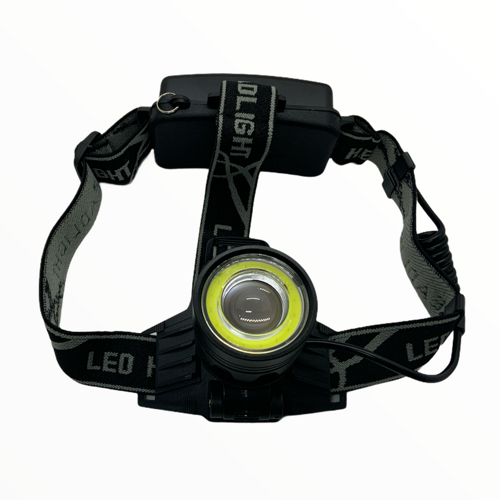 Lámpara de cabeza LED T6 con aro de 16 LEDs y zoom