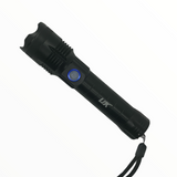 Lámpara LED T9 de 5000 lúmenes con zoom, 5 modos y batería recargable — imagen 1 de 3