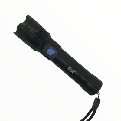 Lámpara LED T9 de 5000 lúmenes con zoom, 5 modos y batería recargable