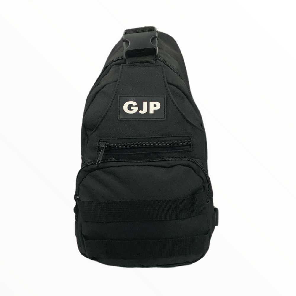 Mochila pechera cruzada táctica militar negra, ligera y transpirable