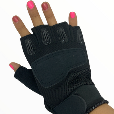 Guantes de medio dedo con compresión para ciclismo