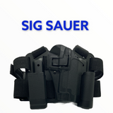 Holster piernera rígida tipo Serpa con porta cargador y linterna — imagen 1 de 10