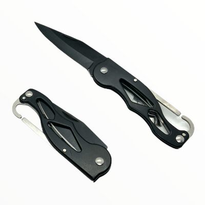 Navaja de camping plegable con hoja de acero 440C y clip