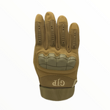 Guantes tácticos negros con protección en nudillos y dedos touch — imagen 3 de 5