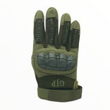Guantes tácticos negros con protección en nudillos y dedos touch — imagen 5 de 5