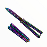 Cuchillo mariposa de entrenamiento sin filo con mango de equilibrio — imagen 4 de 5