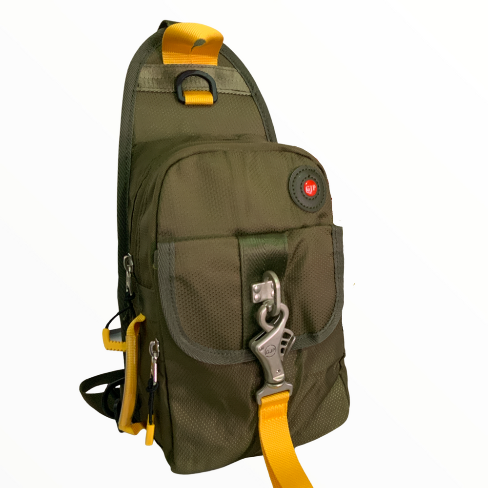 Pechera táctica cruzada impermeable verde con broche de seguridad