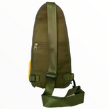 Pechera táctica cruzada impermeable verde con broche de seguridad — imagen 2 de 5